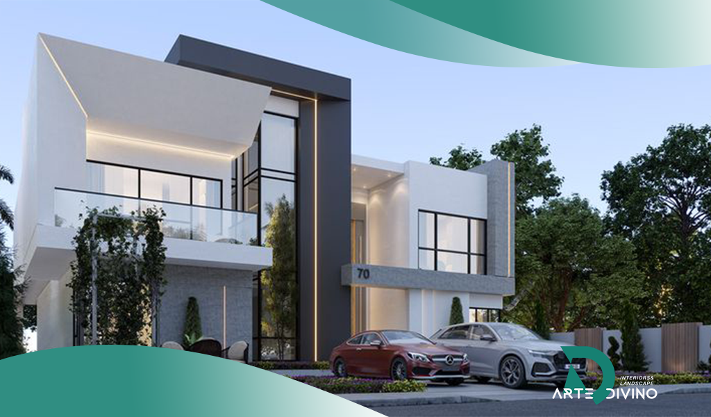 تصميمات واجهات فلل مودرن حديثة بالصور وأروع أفكار