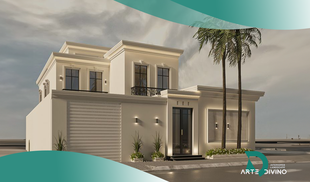 أشكال فلل صغيرة من الخارج