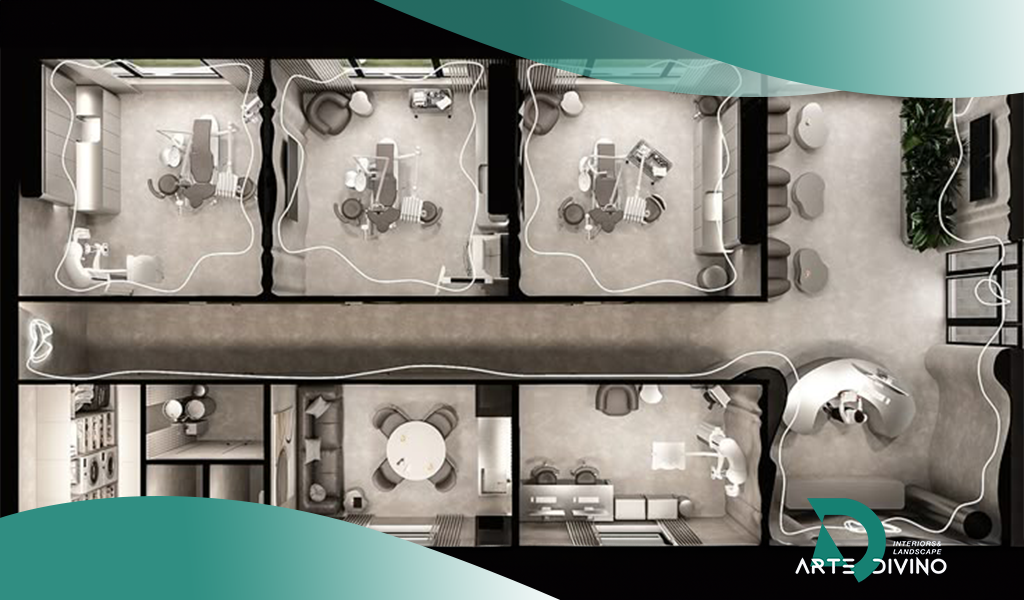 مخطط عيادة أسنان dwg