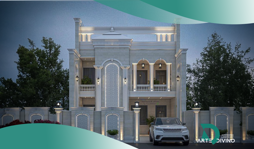 واجهات فلل كلاسيك