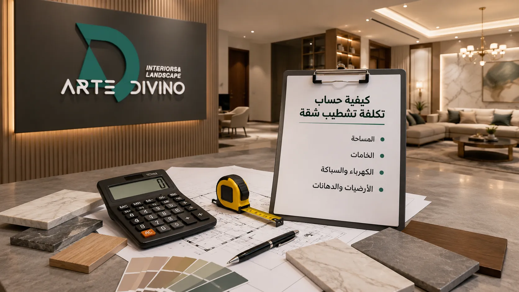 كيفية حساب تكلفة تشطيب شقة